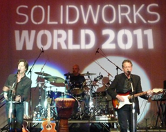 The Bacon Brothers band performing at SolidWorks World 2011