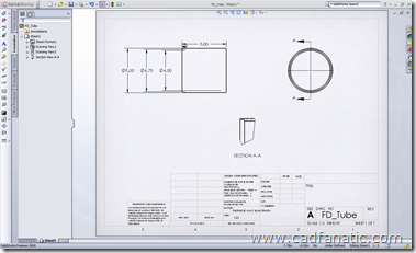 Drawing With Inserted Model Dimensions